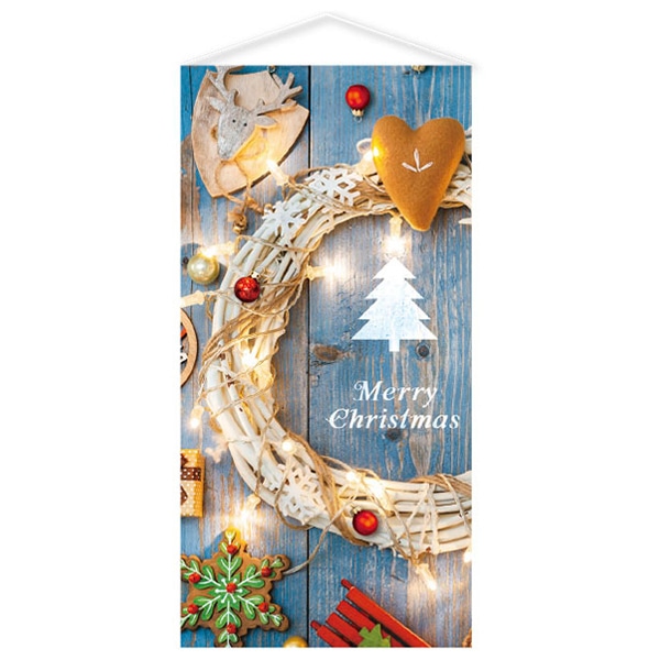 アルファ ナチュラルクリスマスタペストリー 防炎加工 TC9-0001 1枚（ご注文単位1枚）【直送品】