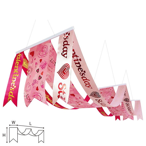 アルファ バレンタインタイトル2連ペナント TA7-0190 1個（ご注文単位1個）【直送品】