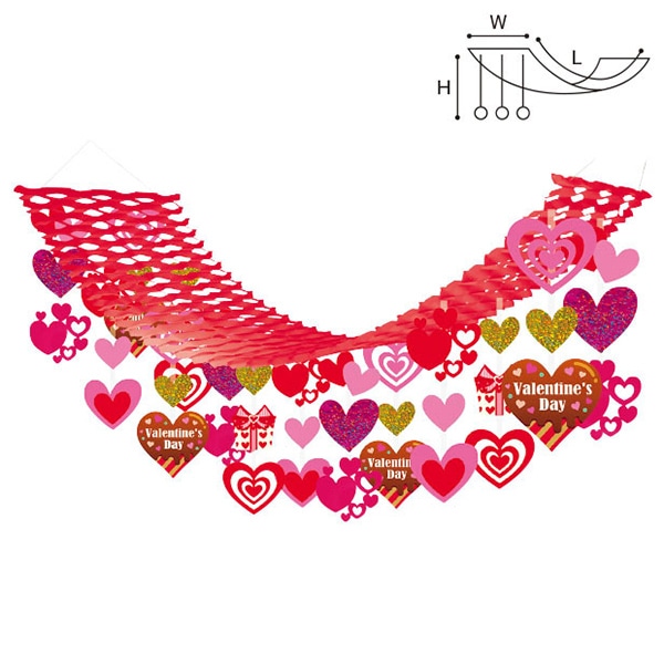 アルファ ハートチョコバレンタインプリーツハンガー TA7-1133 1個（ご注文単位1個）【直送品】