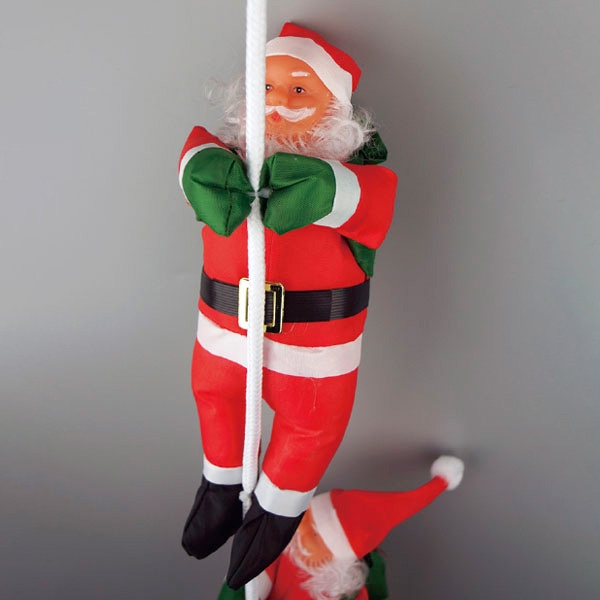 アルファ 3連クライミングドールサンタ TA5-3163 1個(ご注文単位1個)【直送品】