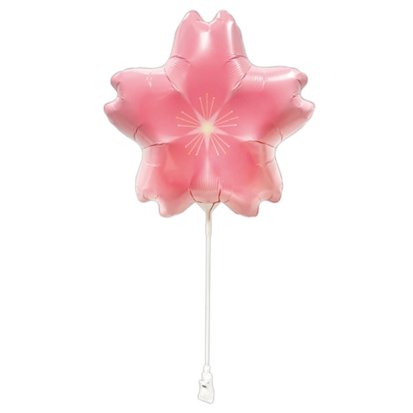 アルファ 桜バルーン スティック&クリップ XS1-0036 1セット(ご注文単位1セット)【直送品】