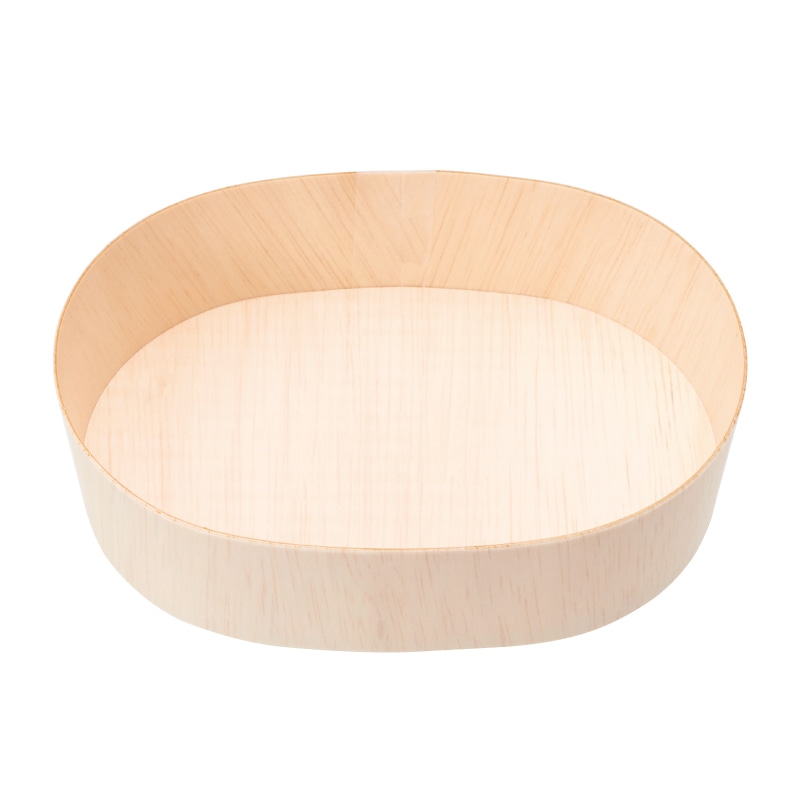 スドウ 折箱　エコオリ　楕円　本体 FLR-06B 196001 300個/箱（ご注文単位1箱）【直送品】