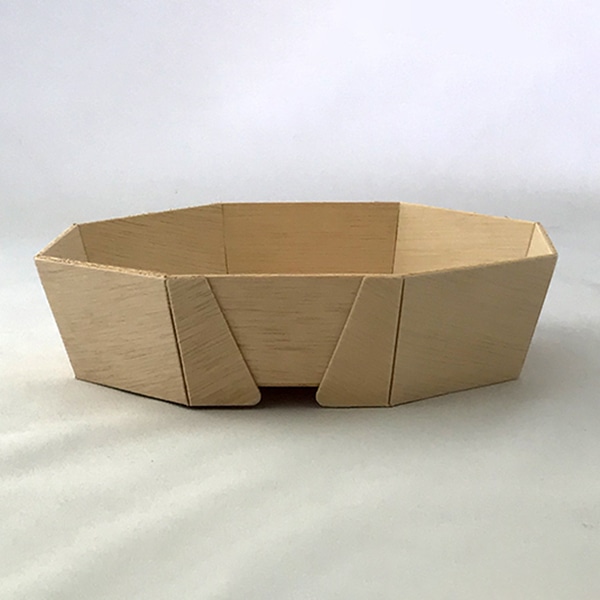 スドウ 折箱 エコオリ 八角形 本体 FAN-10B 196054 500個/箱(ご注文単位1箱)【直送品】