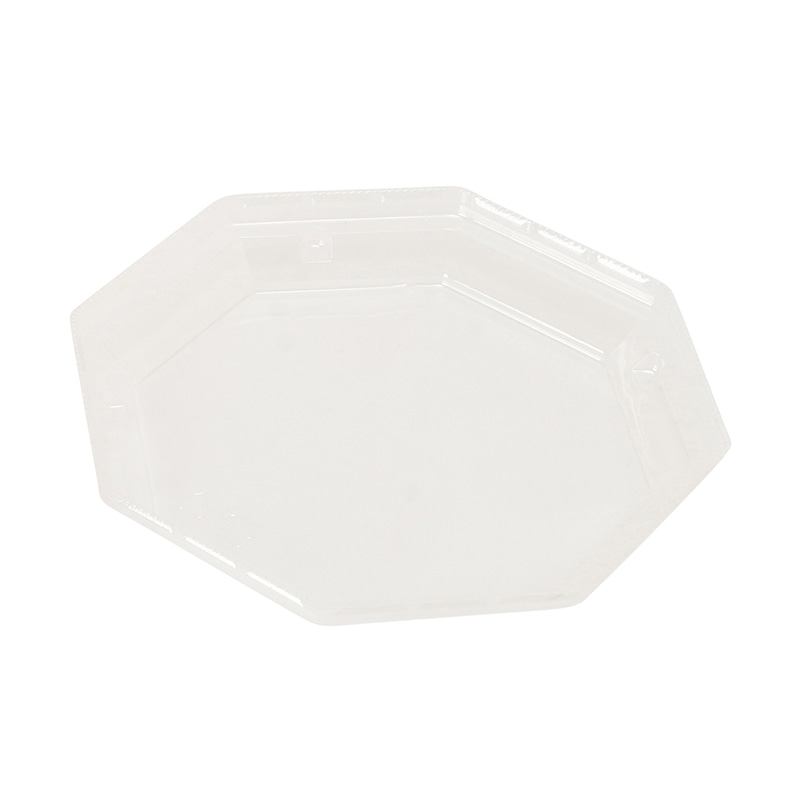 スドウ 折箱　エコオリ　八角形　透明蓋 FAN-09F 196053 400個/箱（ご注文単位1箱）【直送品】