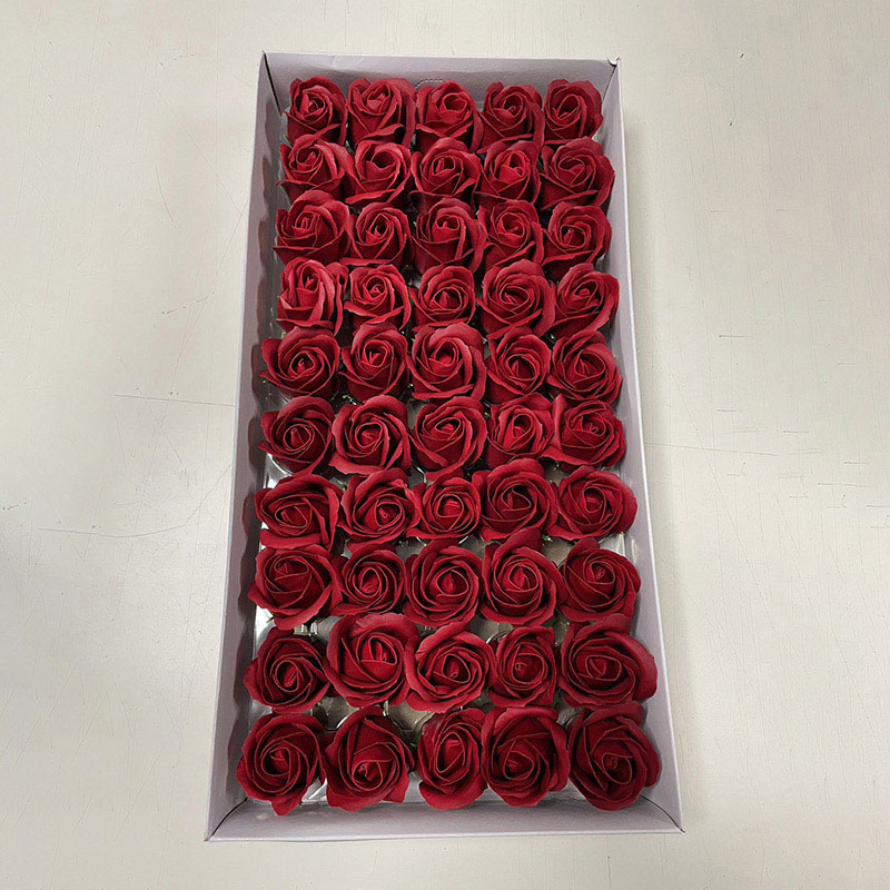 マッセ ソープフラワーヘッド ローズ M マルチ 50輪入 F-272 1箱(ご注文単位1箱)【直送品】