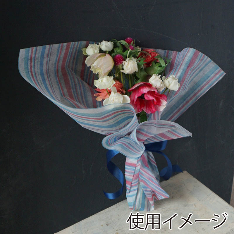 マッセ ラッピングロール クラシカルストライプ No.1 レッドオーシャン 129001 1本(ご注文単位1本)【直送品】