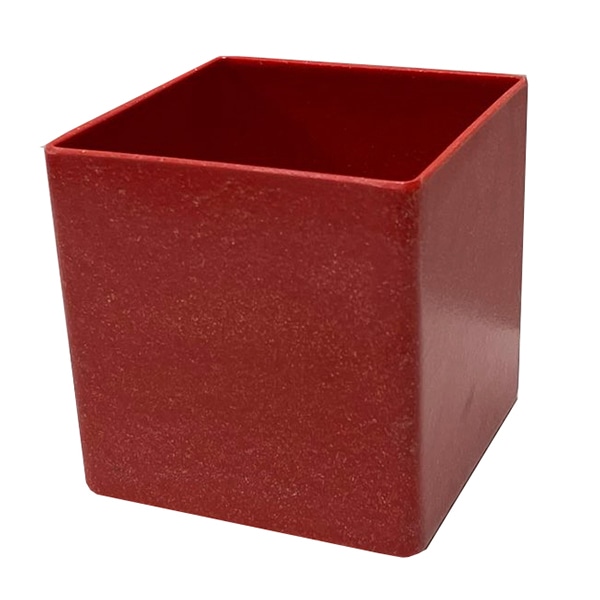 マッセ エコチップフラワーポット スクエアL　レッド C-346 1個（ご注文単位5個）【直送品】