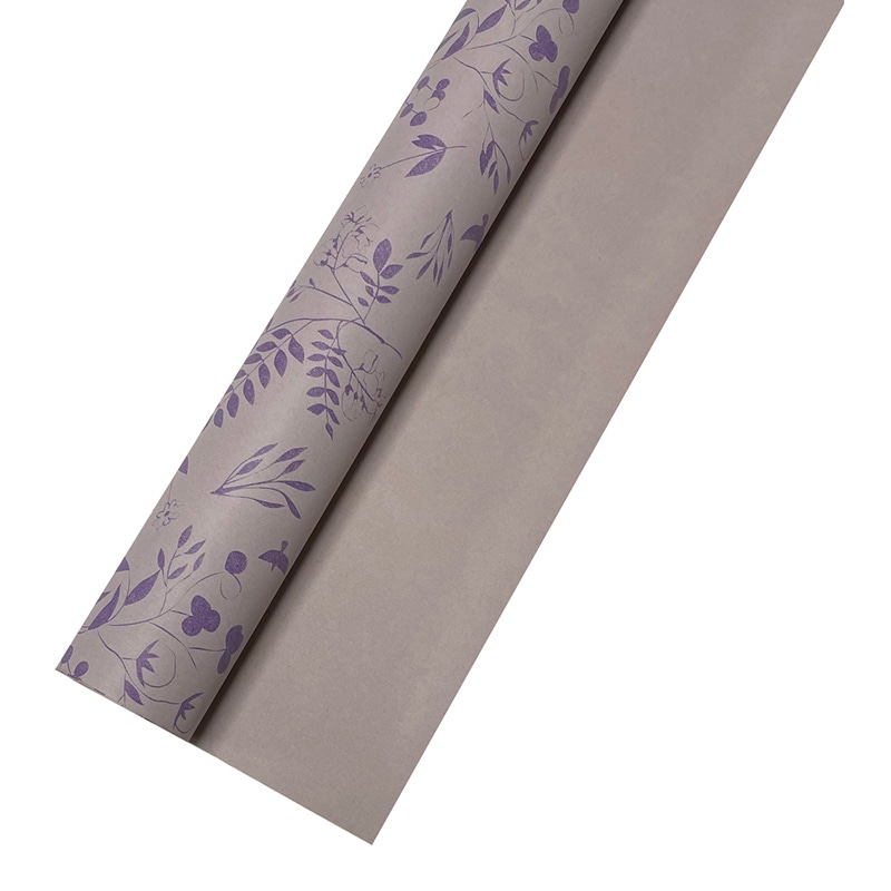 マッセ ラッピングロール　ボタニカルクラフトペーパー No.5　ラベンダー 93005 1本（ご注文単位1本）【直送品】