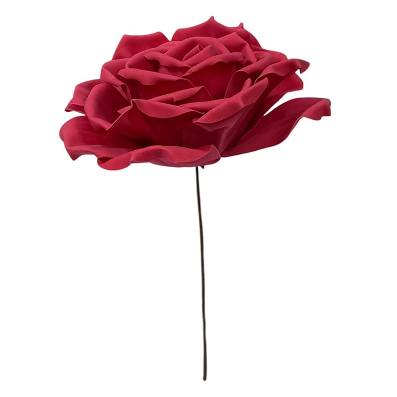 マッセ ウレタンフラワー ローズ レッド M P－321 1個（ご注文単位1個）【直送品】