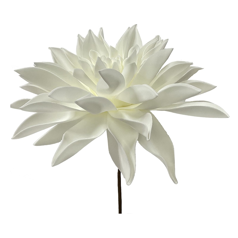 マッセ ウレタンフラワー ダリア ホワイト M P－326 1個（ご注文単位1個）【直送品】