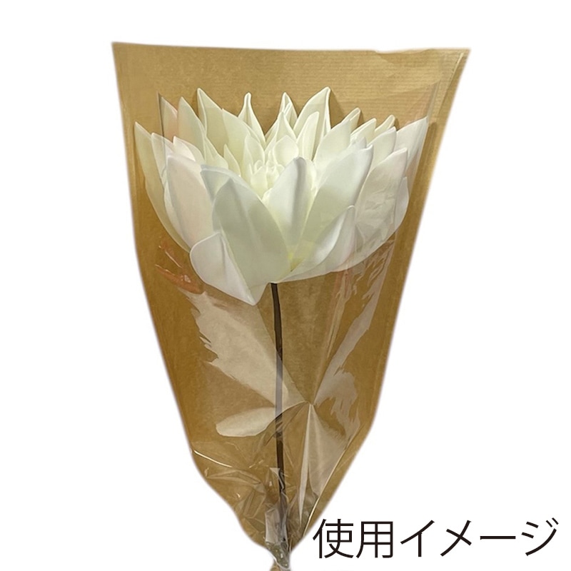 マッセ ウレタンフラワー ダリア ホワイト M P-326 1個(ご注文単位1個)【直送品】