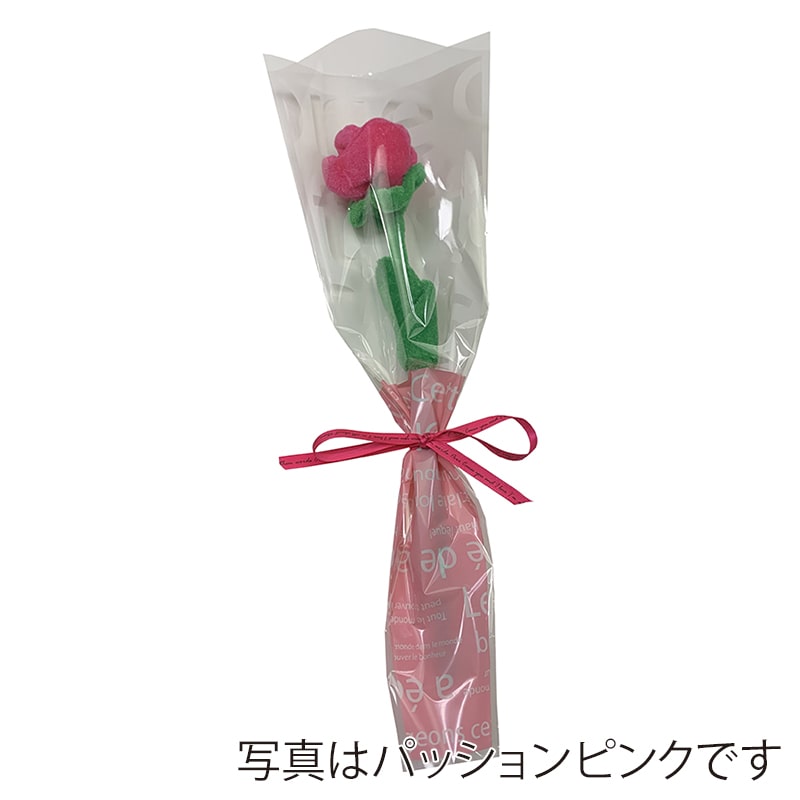 マッセ ベルベットフラワー ローズ Sサイズ レッド P-339 1本(ご注文単位1本)【直送品】