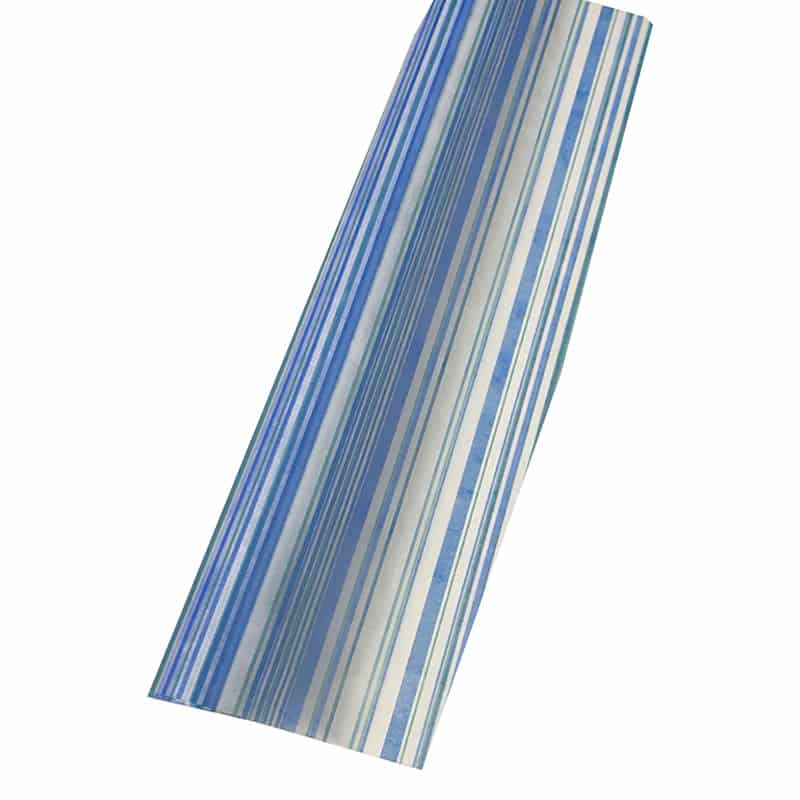 マッセ ラッピングロール クラシカルストライプ No.6 レインブルー 129006 1本（ご注文単位1本）【直送品】