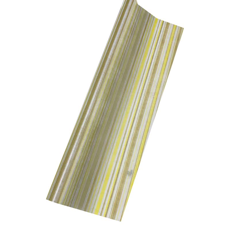 マッセ ラッピングロール クラシカルストライプ No.7 ビタミンイエロー 129007 1本（ご注文単位1本）【直送品】