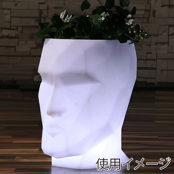 マッセ LEDプランター フェイス K-445 1個（ご注文単位1個）【直送品】