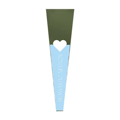 マッセ シングルハートスリーブ スカイブルー O-133 1束（ご注文単位1束）【直送品】