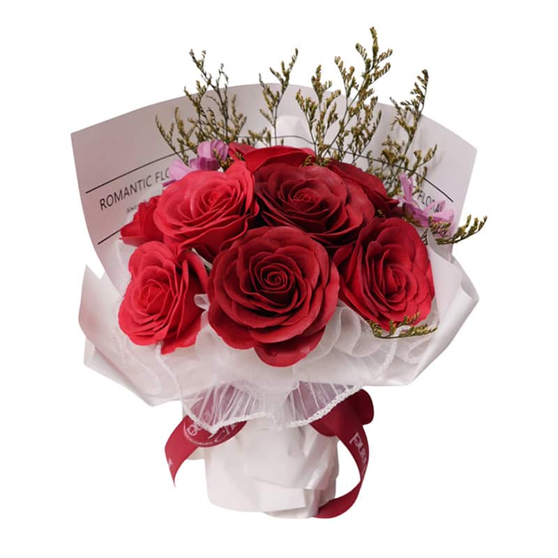 マッセ レギュラーブーケ ケース付 レッド F-327 1個（ご注文単位1個）【直送品】