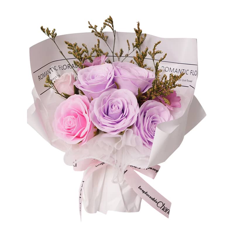 マッセ レギュラーブーケ ケース付 パープル F-328 1個（ご注文単位1個）【直送品】