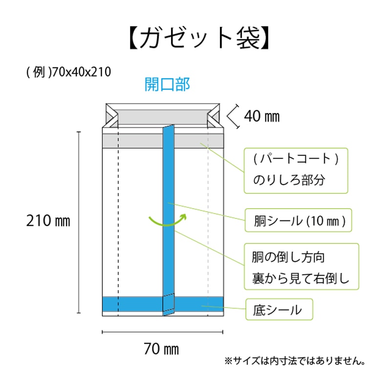 西村 ガゼット袋 G／W21　105×55×280  4000枚/箱（ご注文単位1箱）【直送品】