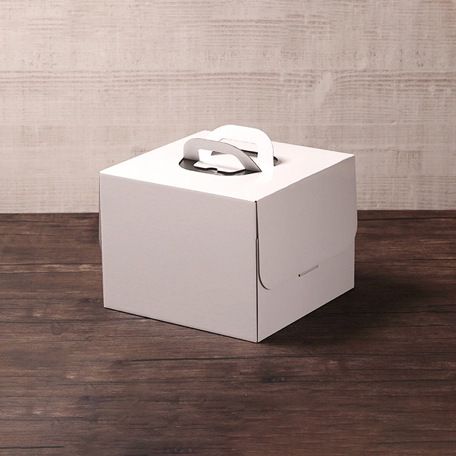 サガシキ ケーキ箱　白無地デコ箱 7号　H200　5枚入 WMJ014AA＿S＿20 5枚/束（ご注文単位4束）【直送品】