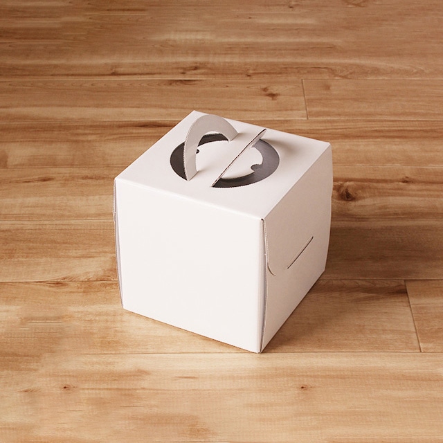 サガシキ ケーキ箱　白無地デコ箱 4号　H150　25枚入 WMJ011AA＿S＿50 25枚/束（ご注文単位2束）【直送品】