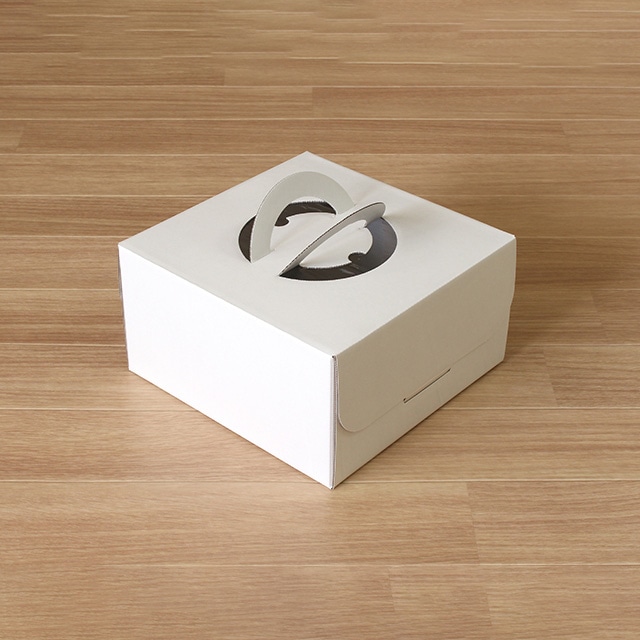 サガシキ ケーキ箱　白無地デコ箱 6号　H125　25枚入 WMJ007AA＿S＿50 25枚/束（ご注文単位2束）【直送品】