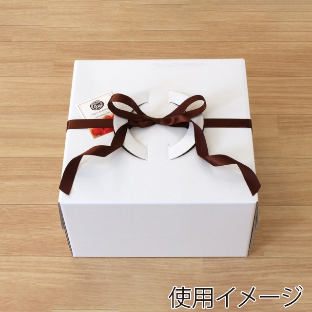 サガシキ ケーキ箱 白無地デコ箱 7号 H150 25枚入 WMJ006AA_S_50 25枚/束(ご注文単位2束)【直送品】