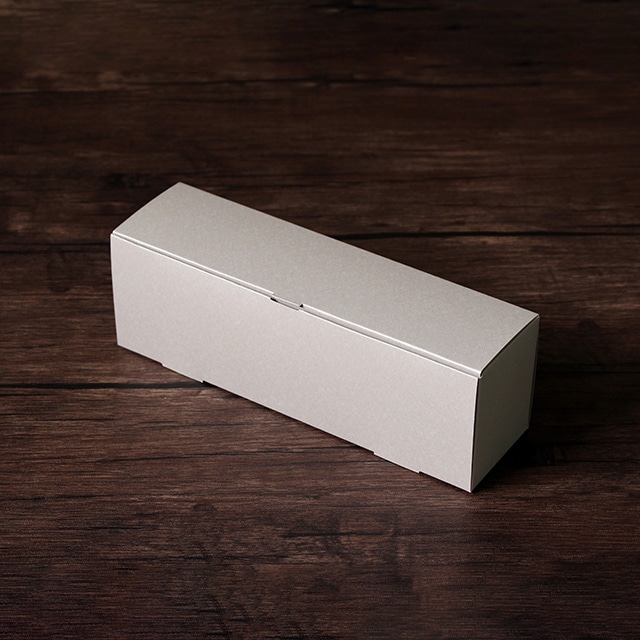 サガシキ ケーキ箱 スリムパウンドケーキ ミストグレー 50枚入 PUD009AA_S_200 50枚/束(ご注文単位4束)【直送品】