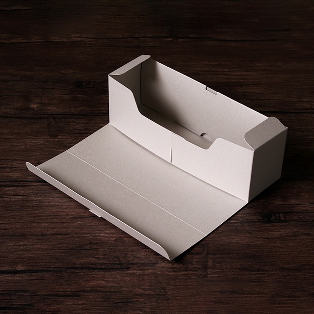 サガシキ ケーキ箱 スリムパウンドケーキ ミストグレー 50枚入 PUD009AA_S_200 50枚/束(ご注文単位4束)【直送品】