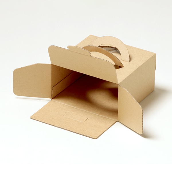 サガシキ エコクラフト デコ箱 4号 H80 25枚入 ECL007AA_S_100 25枚/束(ご注文単位4束)【直送品】