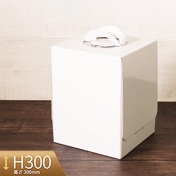 サガシキ 白無地 トールデコ箱 6号 H300 10枚入 WMJ010AA_S_10 10枚/束(ご注文単位1束)【直送品】