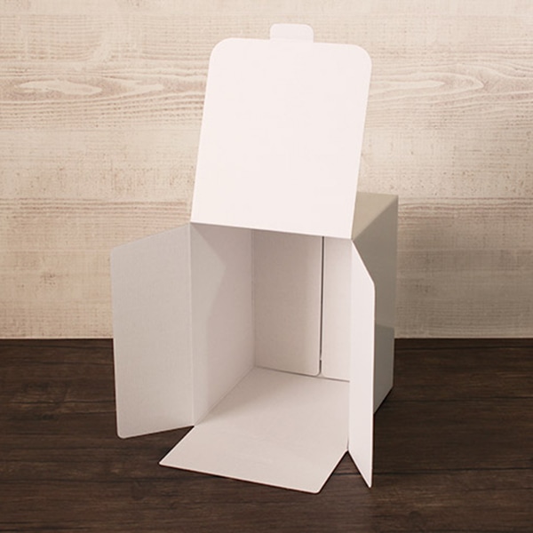 サガシキ 白無地 トールデコ箱 6号 H300 10枚入 WMJ010AA_S_10 10枚/束(ご注文単位1束)【直送品】