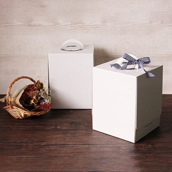 サガシキ 白無地 トールデコ箱 6号 H300 10枚入 WMJ010AA_S_10 10枚/束(ご注文単位1束)【直送品】