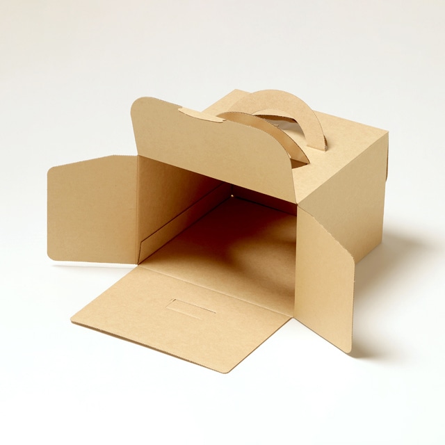 サガシキ ケーキ箱 エコクラフトデコ箱 5号 H130 100枚入 ECL001AA_S_100 100枚/束(ご注文単位1束)【直送品】