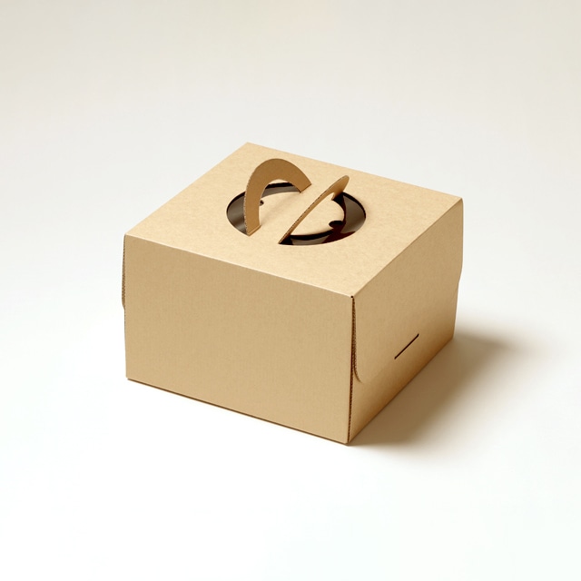 サガシキ ケーキ箱 エコクラフトデコ箱 6号 H150 100枚入 ECL006AA_S_100 100枚/束(ご注文単位1束)【直送品】