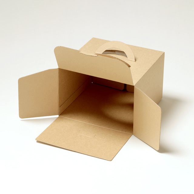 サガシキ ケーキ箱 エコクラフトデコ箱 6号 H150 50枚入 ECL006AA_S_50 50枚/束(ご注文単位1束)【直送品】