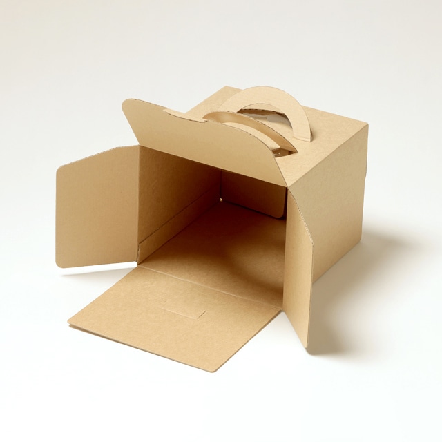 サガシキ ケーキ箱 エコクラフトデコ箱 5号 H150 100枚入 ECL004AA_S_100 100枚/束(ご注文単位1束)【直送品】