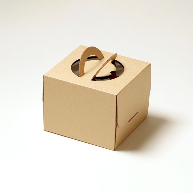 サガシキ ケーキ箱 エコクラフトデコ箱 5号 H150 50枚入 ECL004AA_S_50 50枚/束(ご注文単位1束)【直送品】