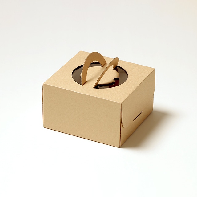 サガシキ ケーキ箱 エコクラフトデコ箱 5号 H113 100枚入 ECL003AA_S_100 100枚/束(ご注文単位1束)【直送品】