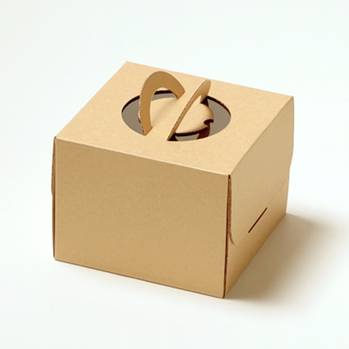 サガシキ ケーキ箱 エコクラフトデコ箱 4.5号 H130 100入 ECL012AA_S_100 100枚/箱(ご注文単位1箱)【直送品】