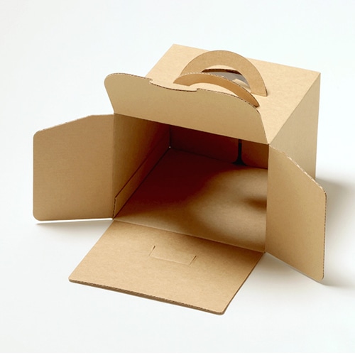 サガシキ ケーキ箱 エコクラフトデコ箱 4.5号 H130 100入 ECL012AA_S_100 100枚/箱(ご注文単位1箱)【直送品】