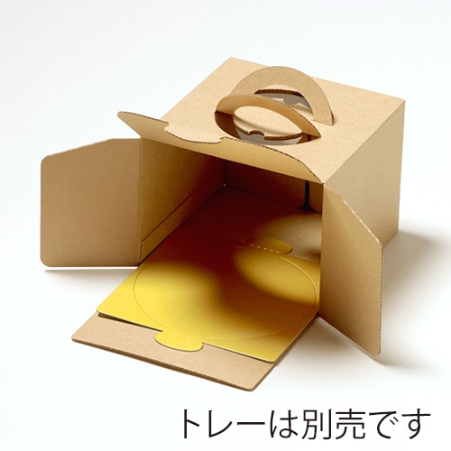 サガシキ ケーキ箱 エコクラフトデコ箱 4.5号 H130 100入 ECL012AA_S_100 100枚/箱(ご注文単位1箱)【直送品】