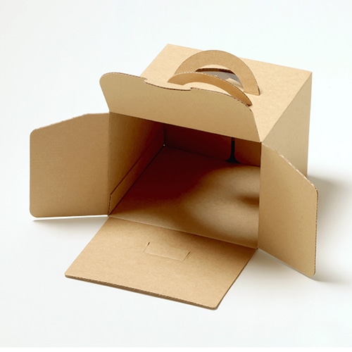 サガシキ ケーキ箱 エコクラフトデコ箱 4.5号 H130 50枚入 ECL012AA_S_50 50枚/箱(ご注文単位1箱)【直送品】