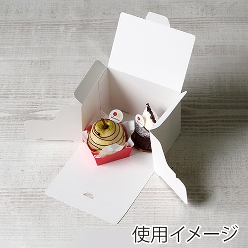 サガシキ nwカットケーキ箱 1号 SS NWC001AA_S_200 100枚/束(ご注文単位2束)【直送品】