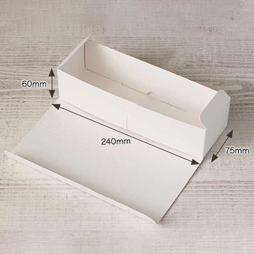 サガシキ nwパウンドケーキ箱 ホワイト 50枚入 NWP001AA_S_100 50枚/束(ご注文単位2束)【直送品】