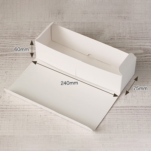 サガシキ nwパウンドケーキ箱 ホワイト 50枚入 NWP001AA_S_300 50枚/束(ご注文単位6束)【直送品】