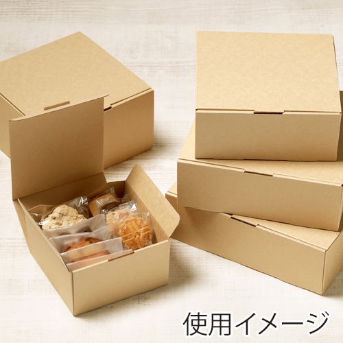 サガシキ UNIエコクラフト デコ箱 5号 H80 25枚入 UEC008AA_S_100 25枚/束(ご注文単位4束)【直送品】