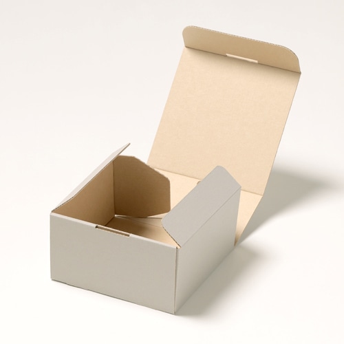 サガシキ UNIナチュラルグレー デコ箱 4号 H80 25枚入 UEG001AA_S_100 25枚/束(ご注文単位4束)【直送品】