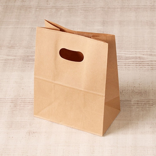 サガシキ 手提げ紙袋 イーグリップ クラフト M 100枚入 PAB030AA_S_500 100枚/束(ご注文単位5束)【直送品】