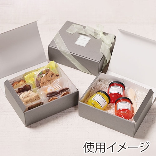 サガシキ ギフトボックスM グレー 50枚入 GFT008AA_S_100 50枚/束（ご